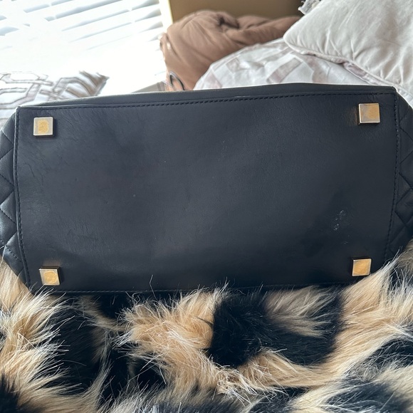MICHAEL KORS COLLECTION MIRANDA TOTE QUILTED - BLACK - PREOWNED - MSRP $1295 - Picture 6 of 6